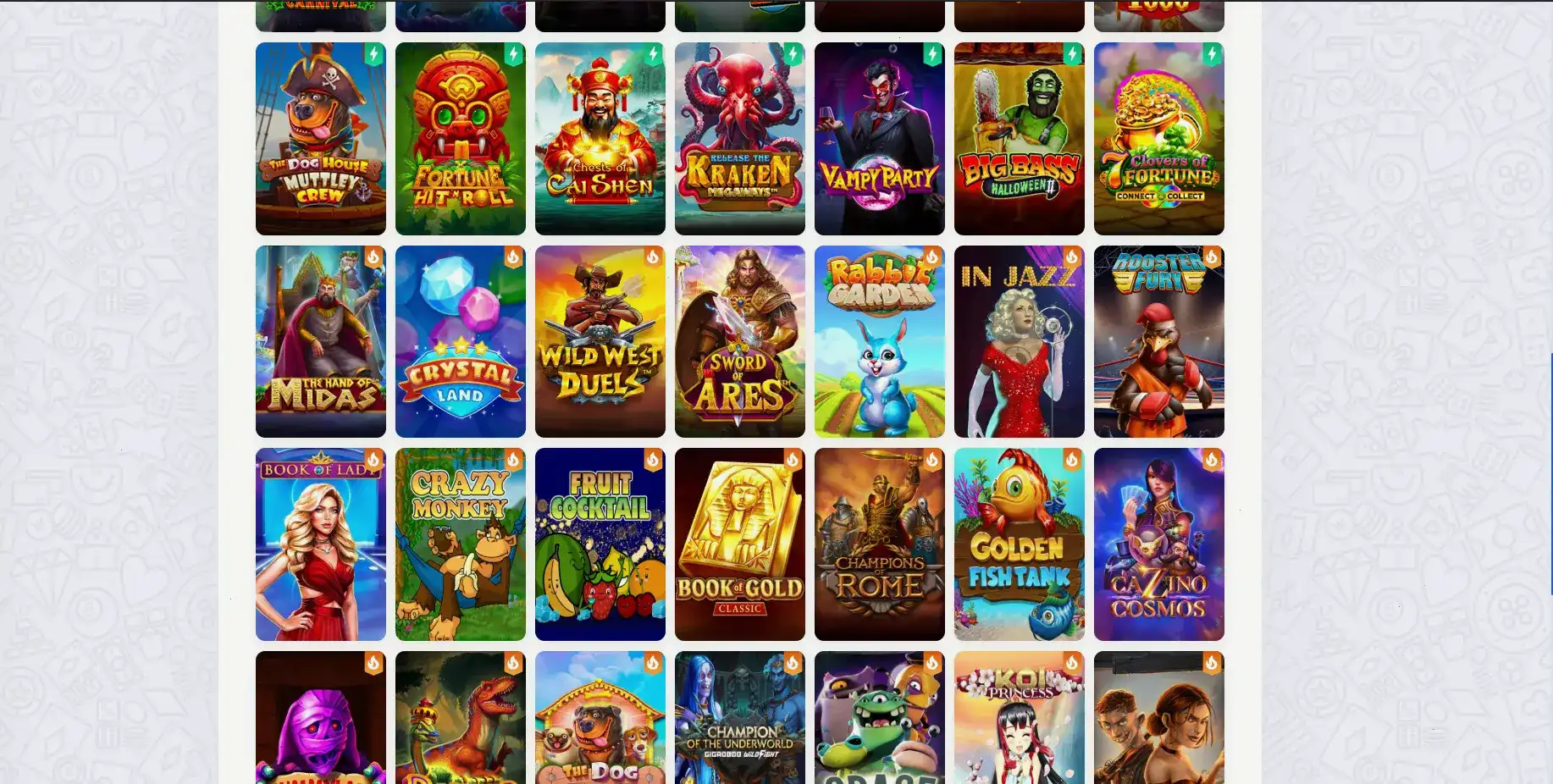 Демонстрация игрового процесса в казино